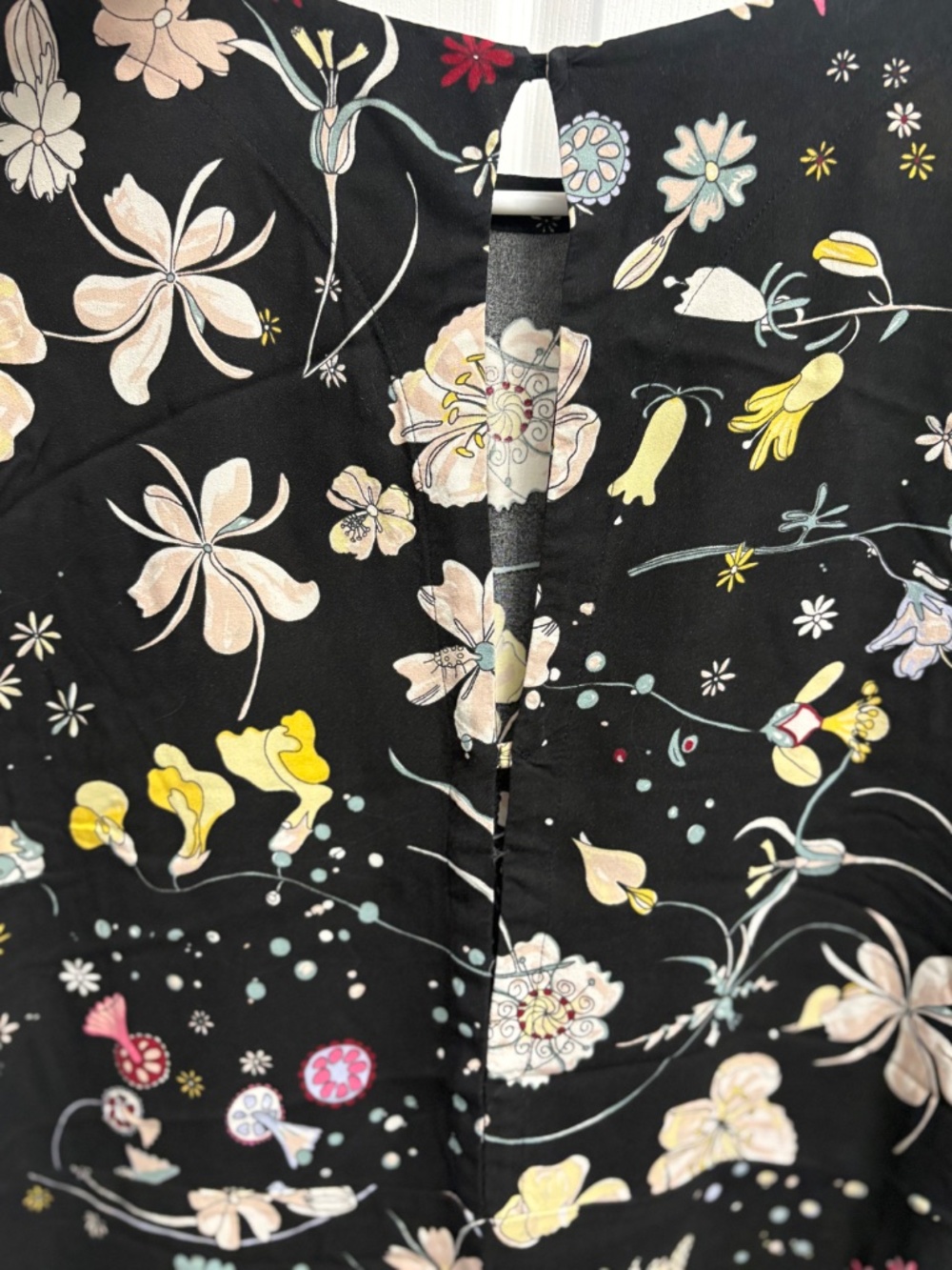 Women's Navy Blue Floral Print H&M Mini Dress - Picture 6 of 7